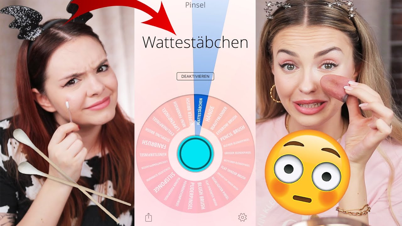 MAKE UP ROULETTE - PINSEL EDITION 😳 DAMIT muss ich mich schminken?! mit Alycia Marie