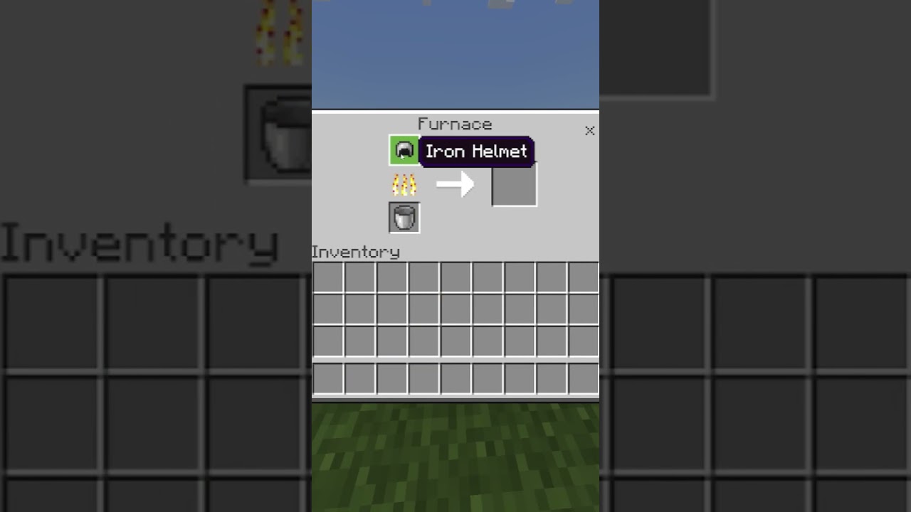 How To Get an Iron Nugget With Smelting In Minecraft #Shorts