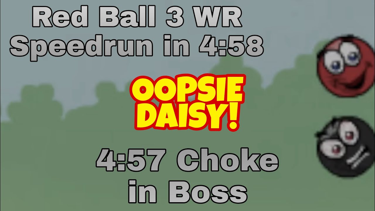 [FWR] Red Ball 3 Any% Speedrun in 4:58.833