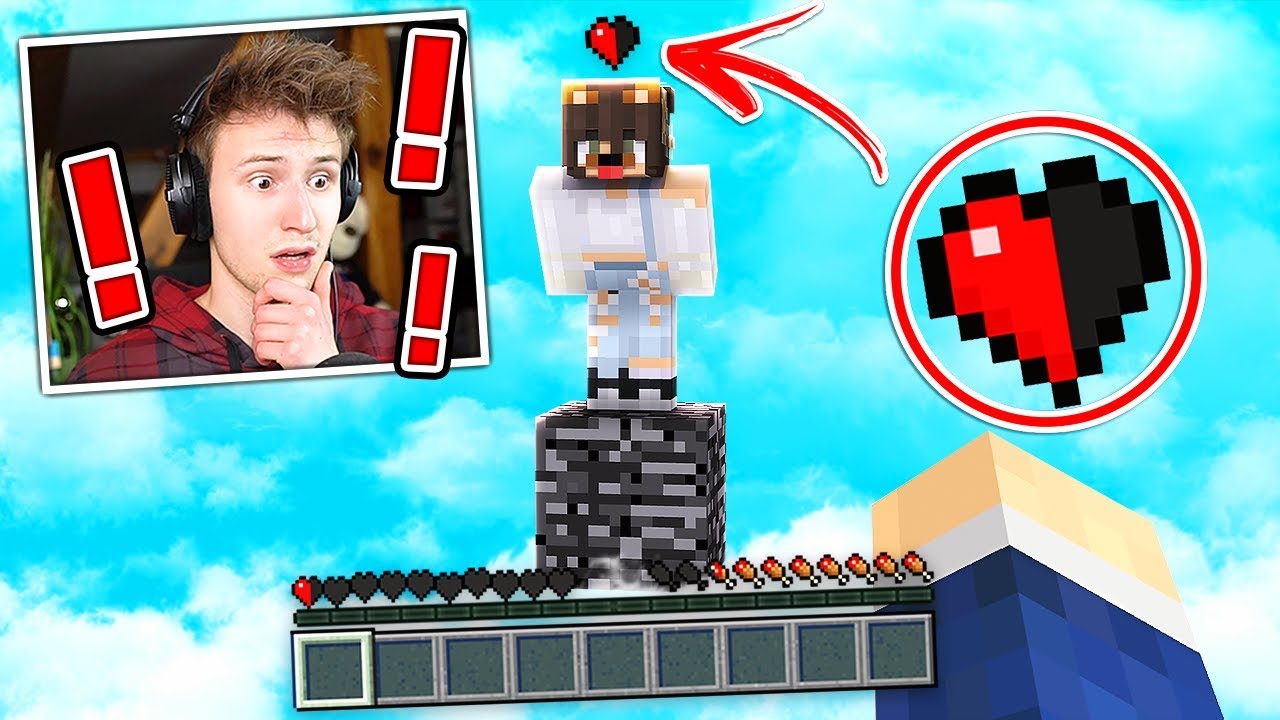 WENN DU IN MINECRAFT NUR 1/2 HERZ HÄTTEST!