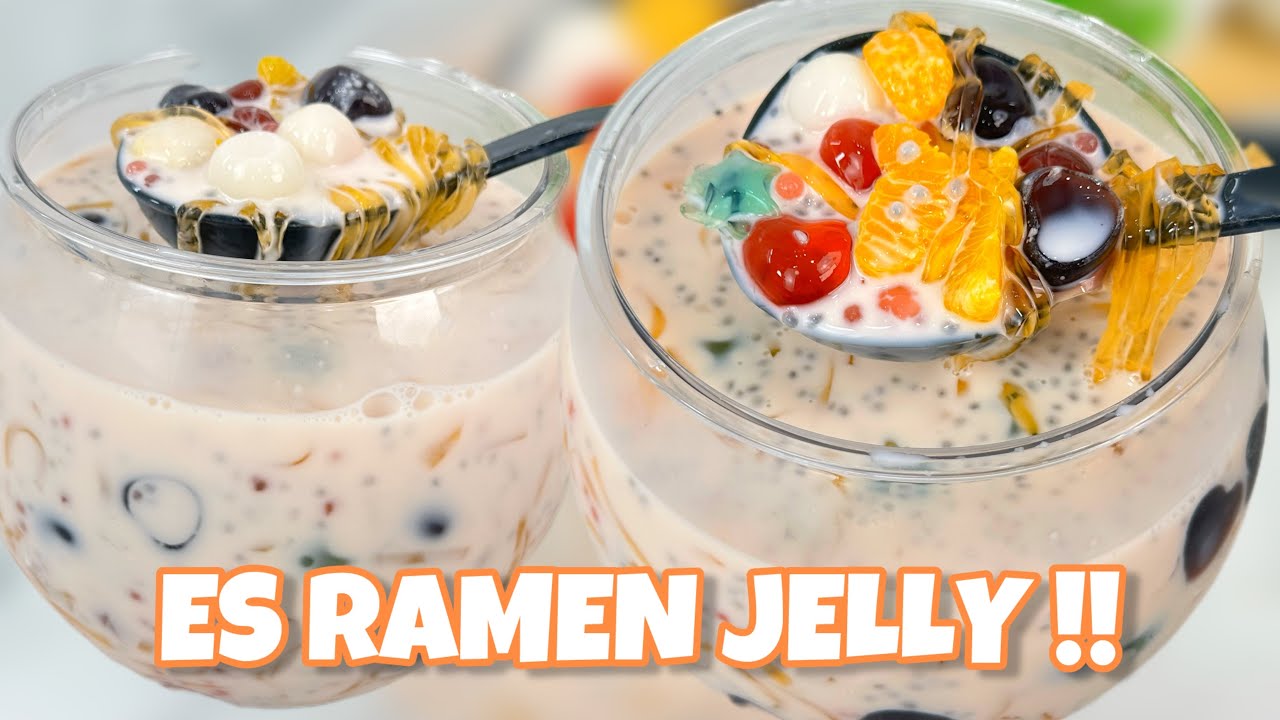 UNIK DAN BELUM BANYAK YANG JUAL !! ES RAMEN JELLY 🍜