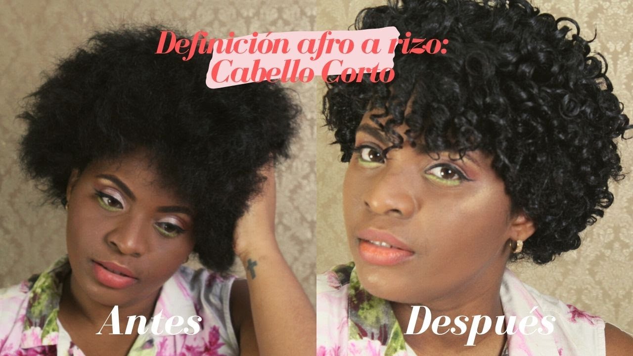 DEFINICIÓN DE AFRO A RIZO: Cabello cortó