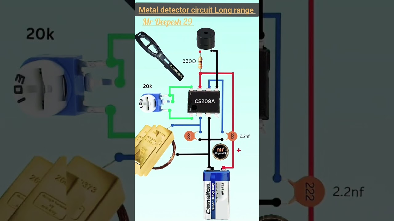 metal detector circuit kese banay kam kharche par 