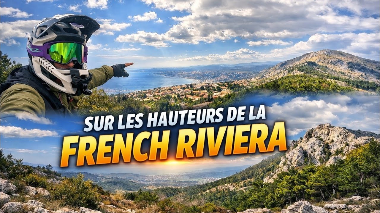 Trails mtb sur les hauteurs de la French riviera. 