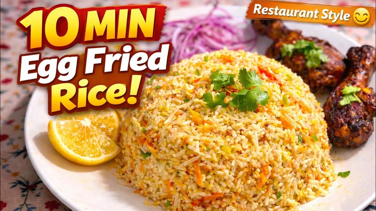 ১০ মিনিটে রেস্টুরেন্ট স্টাইল Egg Fried Rice 😱 | Easy & Tasty Recipe | Egg Fried Rice | Fried Rice