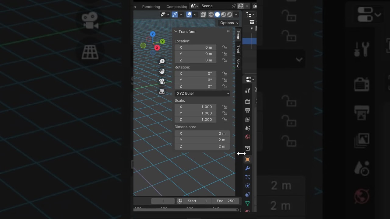 How to change measurement unit to inches in blender #shorts#tutorial #blender#3d#blender3d#animation