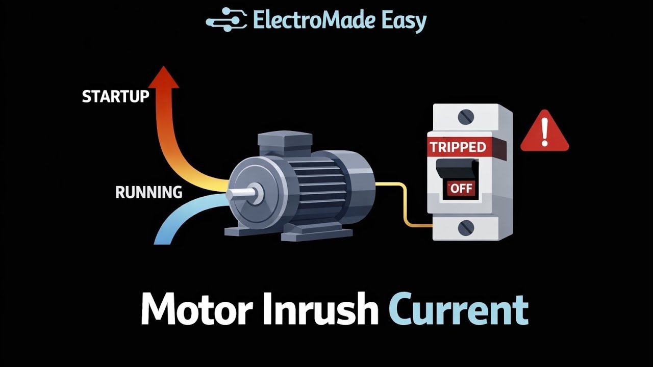 Why Circuit Breakers Trip When Motors Start (Inrush Current Explained)