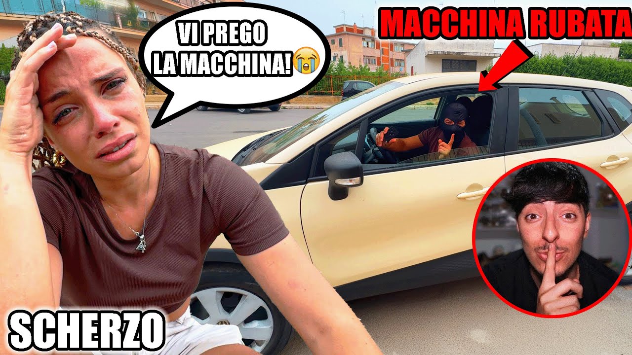 RUBO LA MACCHINA DELLA MIA RAGAZZA E LEI IMPAZZISCE..-SCHERZO! *PANICO*