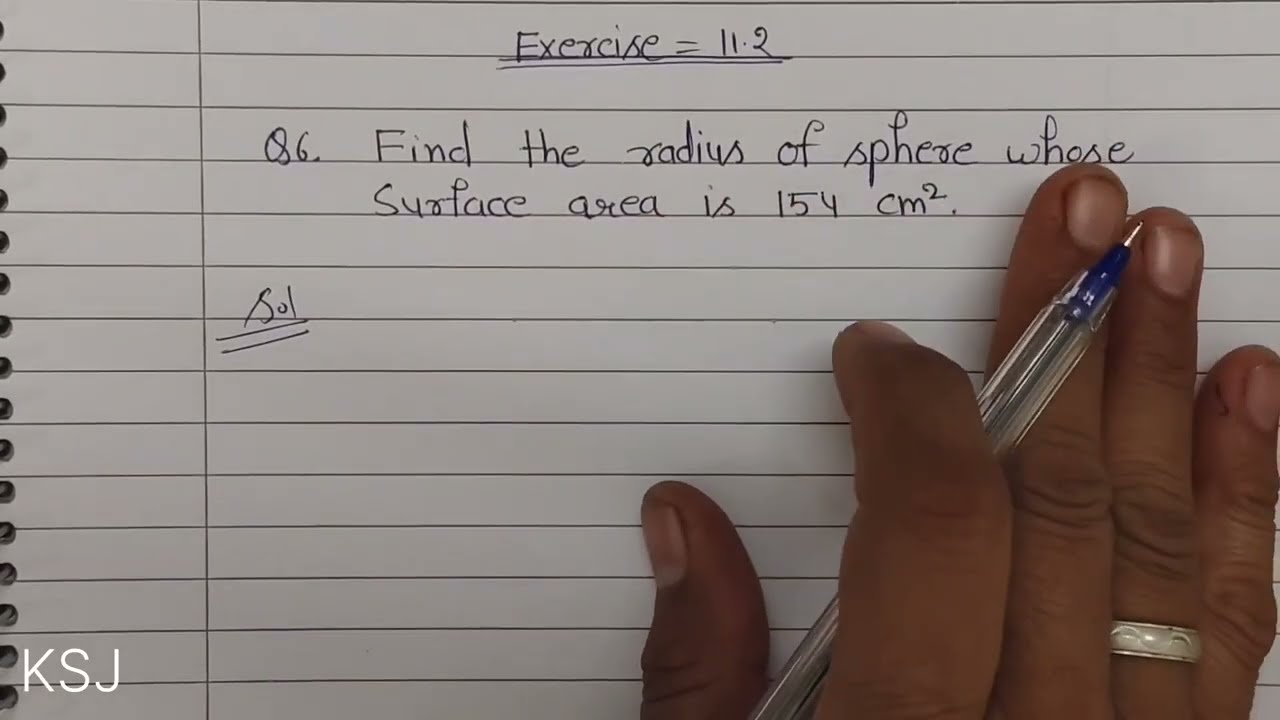 Que 6th ex 11.2 surface area and volumes ncert class 9th #ksj453 