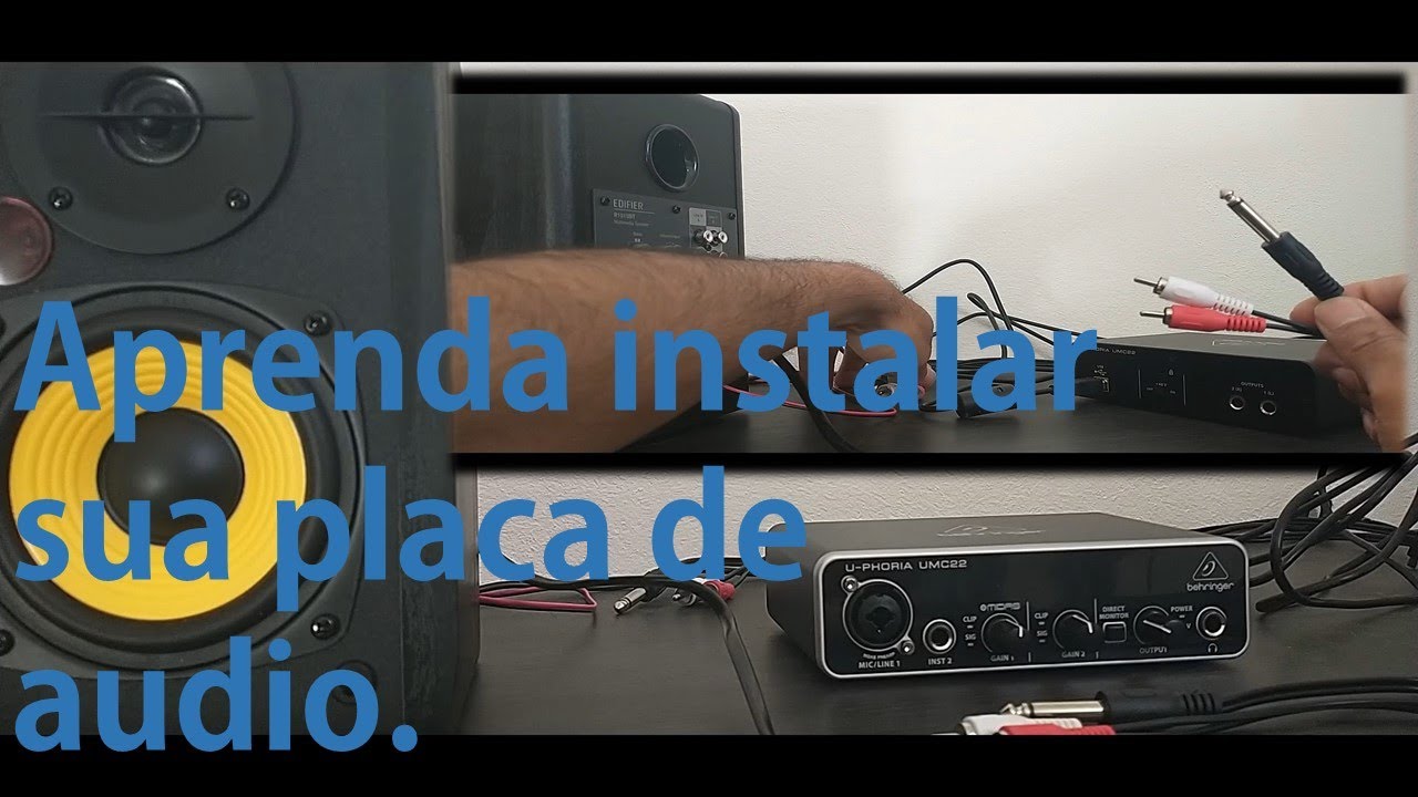 APRENDA INSTALAR A PLACA DE AUDIO BEHRIGER UMC22
