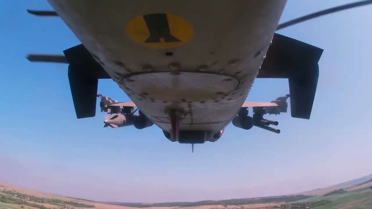 The Ka-52M VKS helicopter carried out a precision strike on enemy personnel in the air defense zone