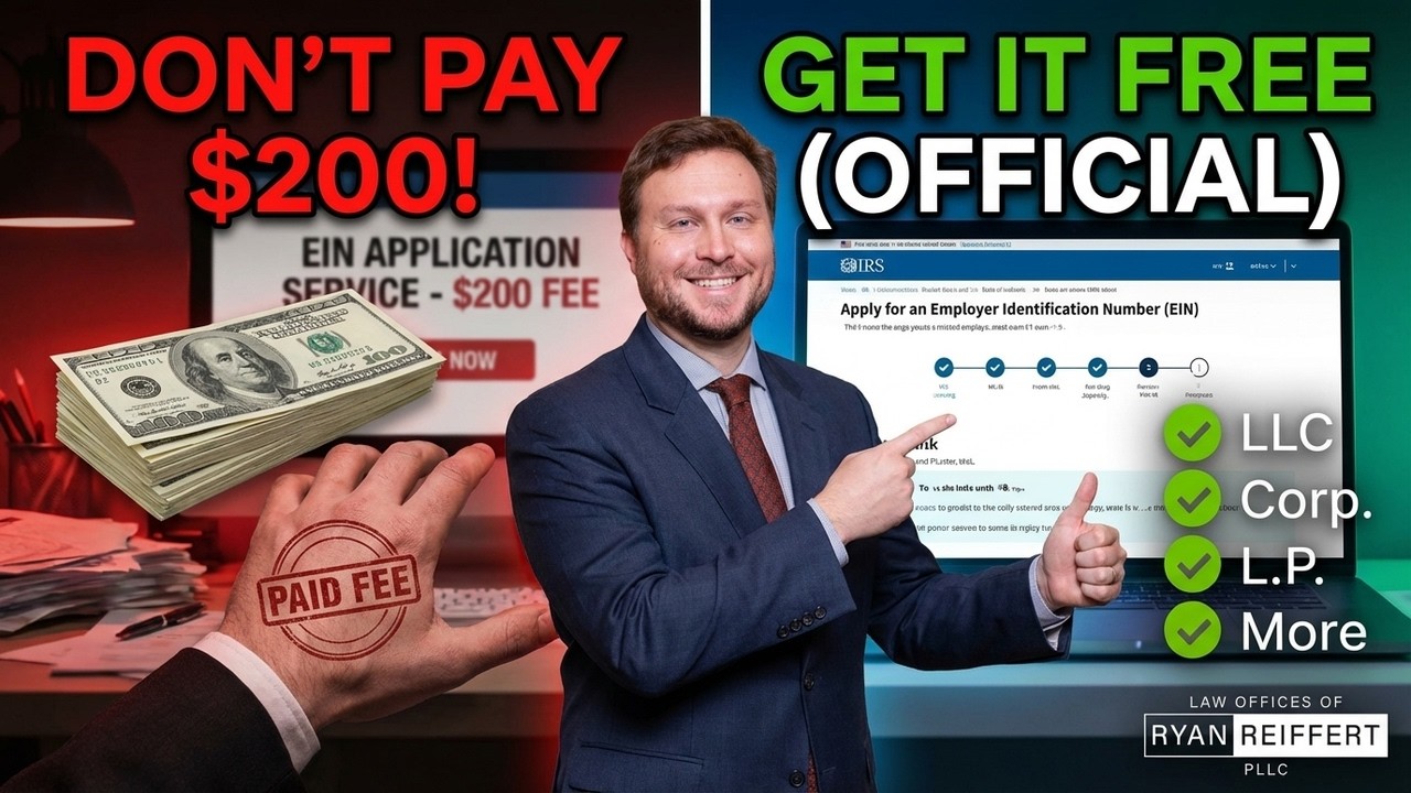 Don't Pay $200! How to Get LLC/Corp/Partnership EIN for FREE (Official Way)