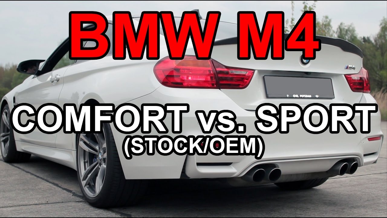 BMW M4 F82 STOCK OEM EXHAUST SOUND Comfort vs. Sport Mode - REV + ACCELERATION