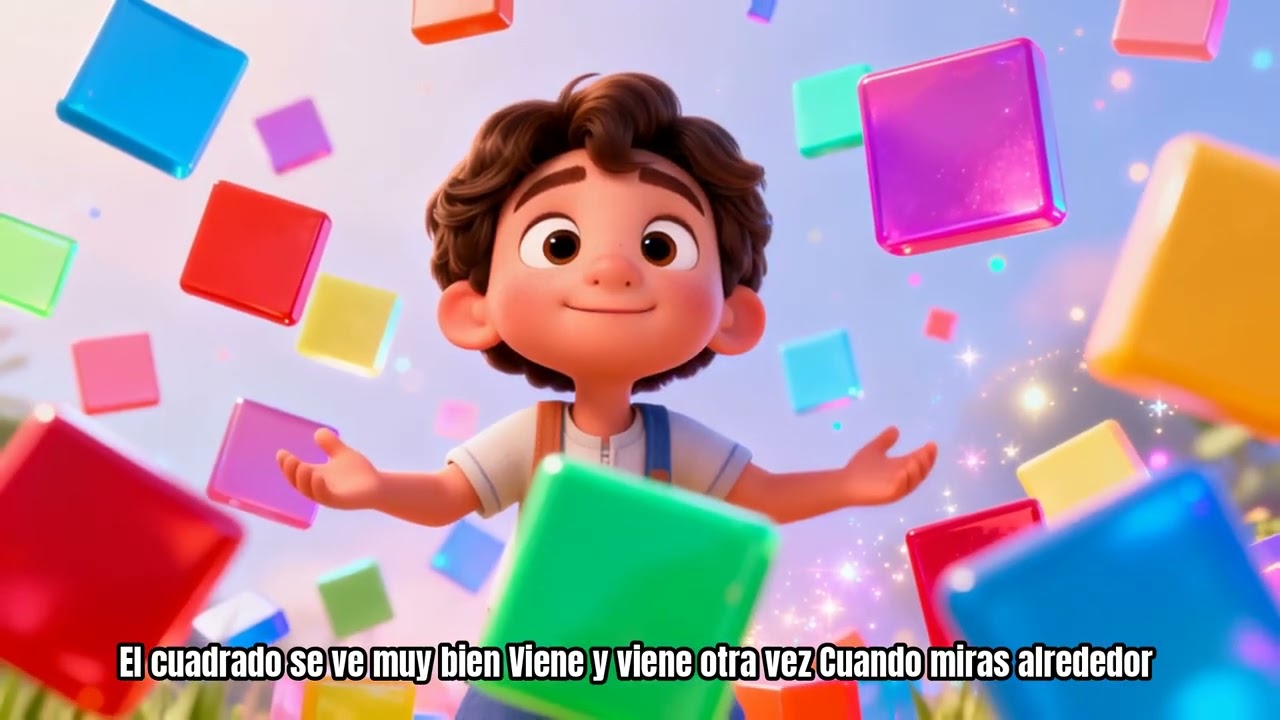 Aprendiendo la forma cuadrada | Aprendiendo formas | Canciones infantiles educativas