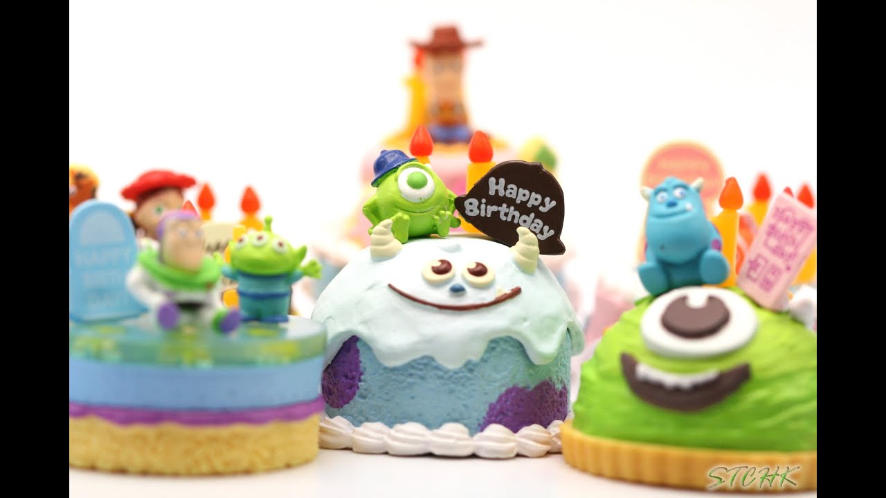 Re-ment - Disney Pixar Character Birthday Cake ピクサーキャラクター バースデーケーキ 迪士尼皮克斯角色生日蛋糕 [Miniature]