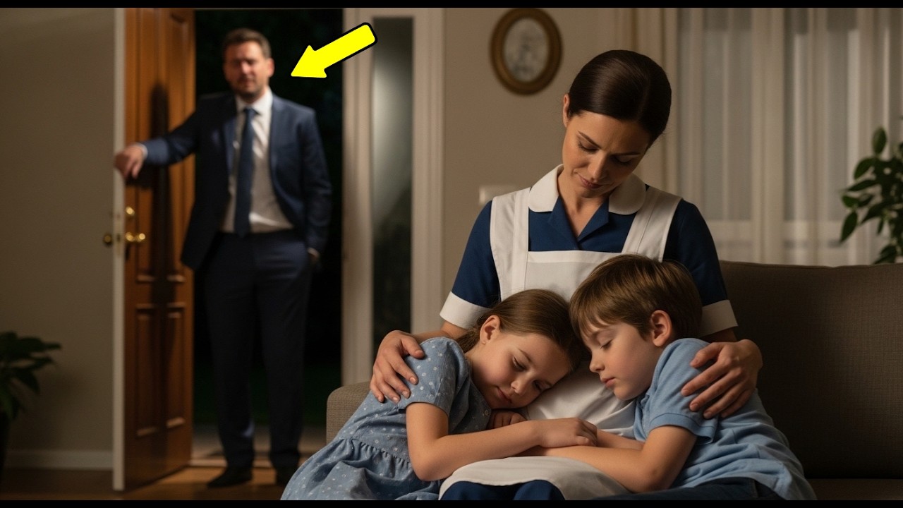 EL MILLONARIO REGRESÓ A CASA DESTRUIDO — Y QUEDÓ EN SHOCK AL VER LO QUE LA NIÑERA HIZO POR SUS HIJOS