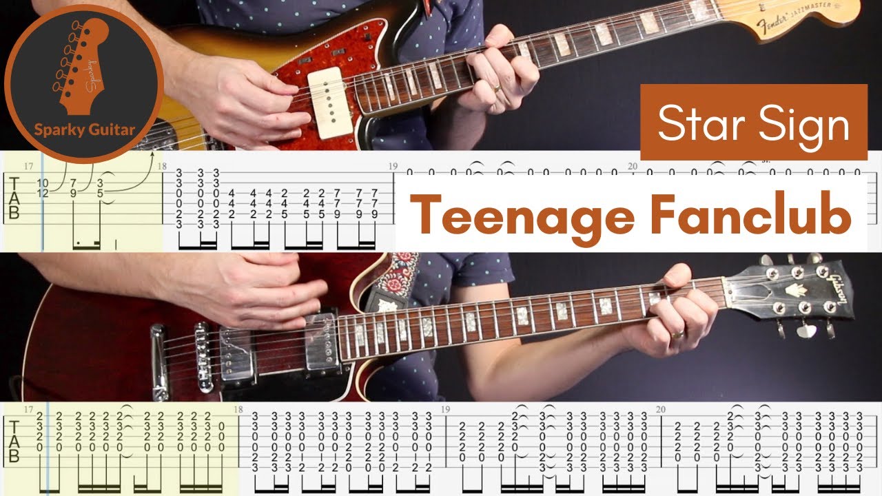 Star Sign - Teenage Fanclub (Guitar Cover #119 with Tabs)