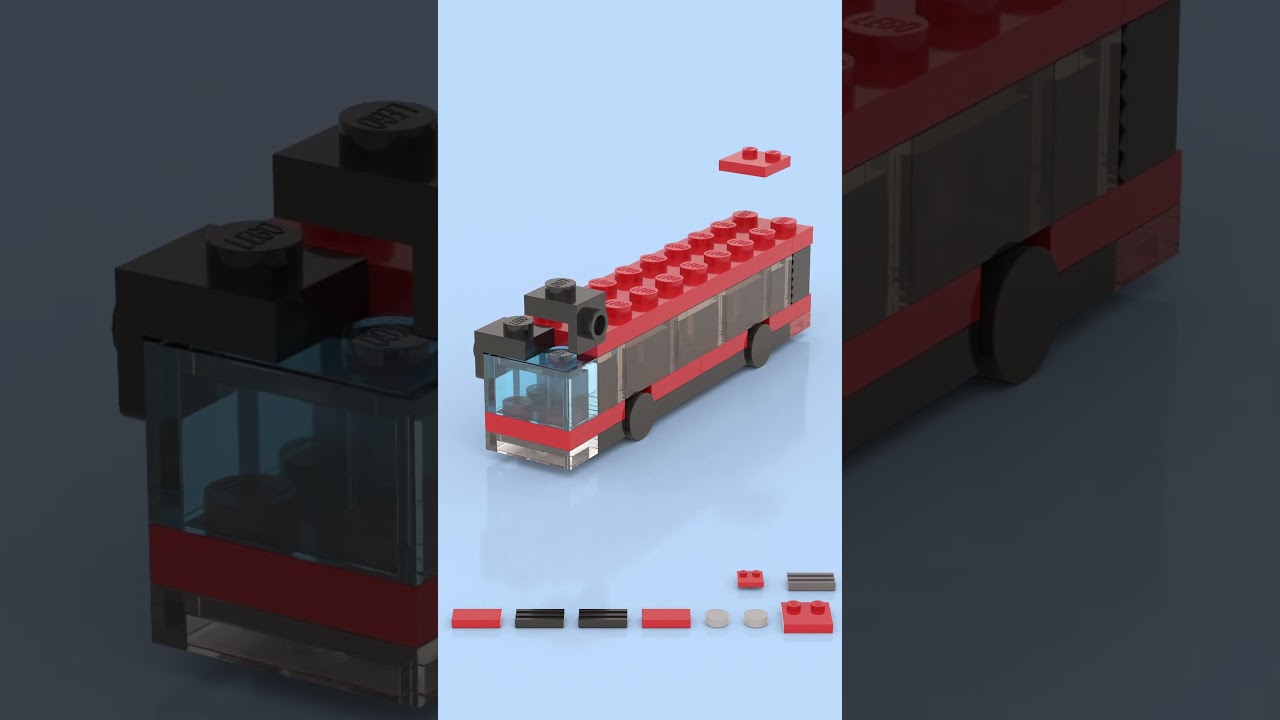 LEGO Micro City Bus 🚌✨ Tiny Ride, Big City Vibes! 😅🚍 #lego