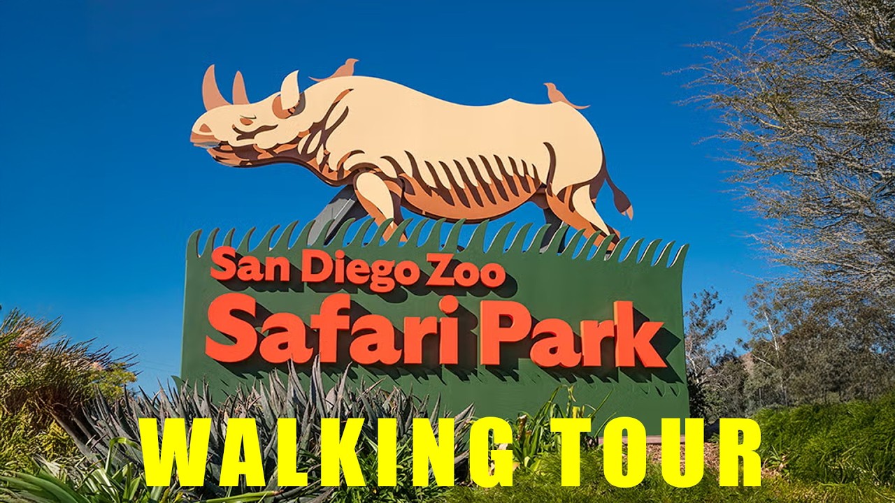 San Diego Zoo - Safari Park - Full Walk Through - Africa Tram Full tour -Walking Tour