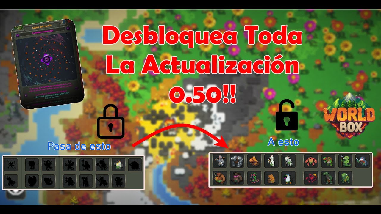 🔥 &iexcl;C&oacute;mo DESBLOQUEAR TODO en WorldBox 0.50! 🔓 (Tutorial Secreto)