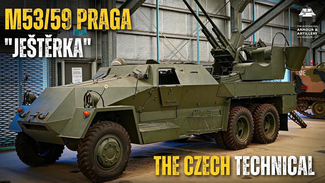 The Czech M53/59 Praga - The Anti-Aircraft Twin Autocannon 
