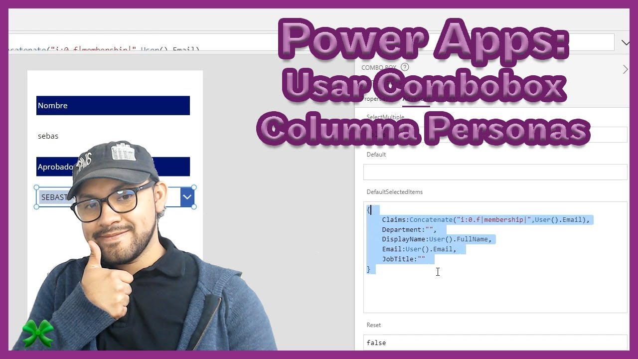 Power Apps: Cómo usar Combobox para columnas de personas || Sharepoint