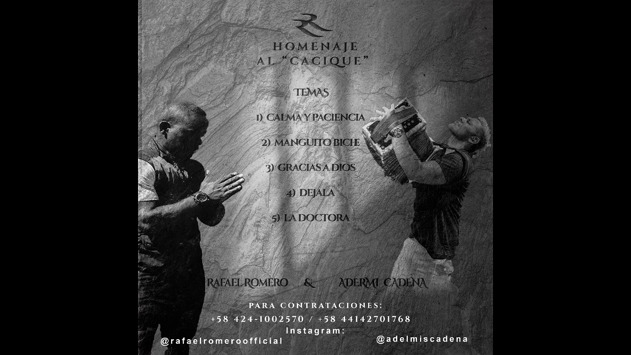 RAFAEL ROMERO & ADELMIS CADENA Homenaje Al Cacique Diomedes Díaz. 04241002570 04142701768 contactar.