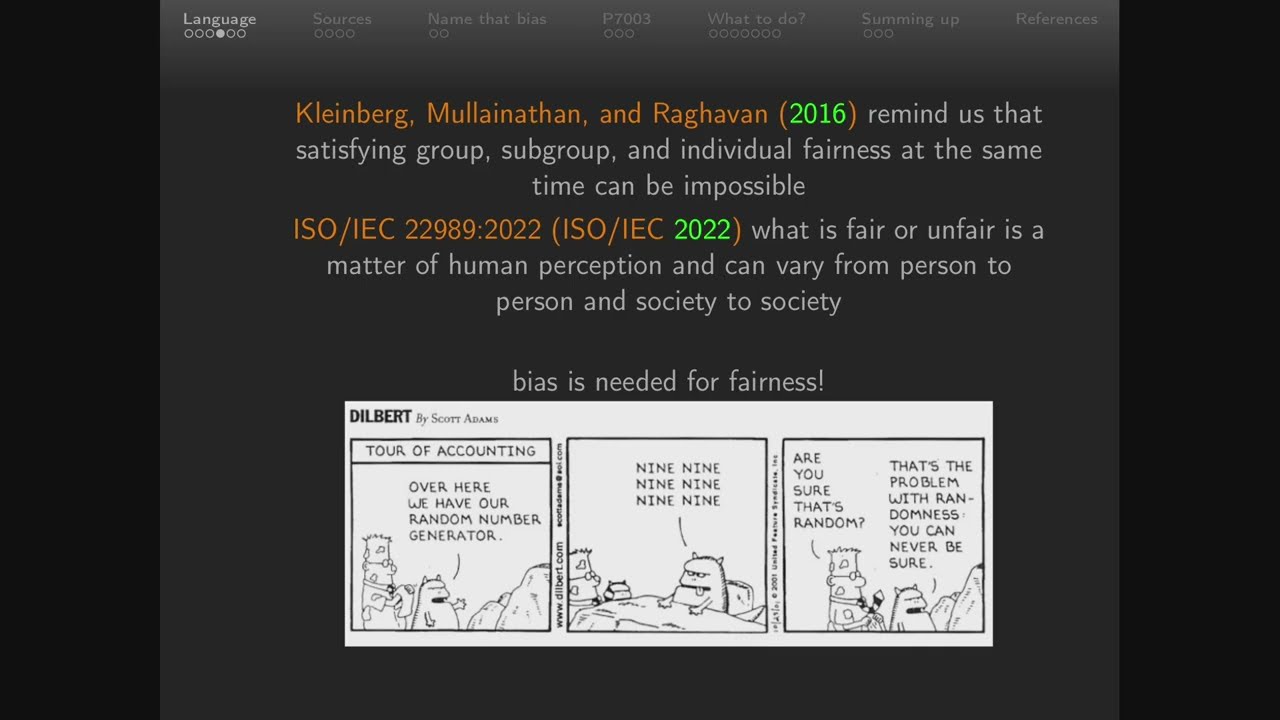 Bias is a bug; but not as we know it!