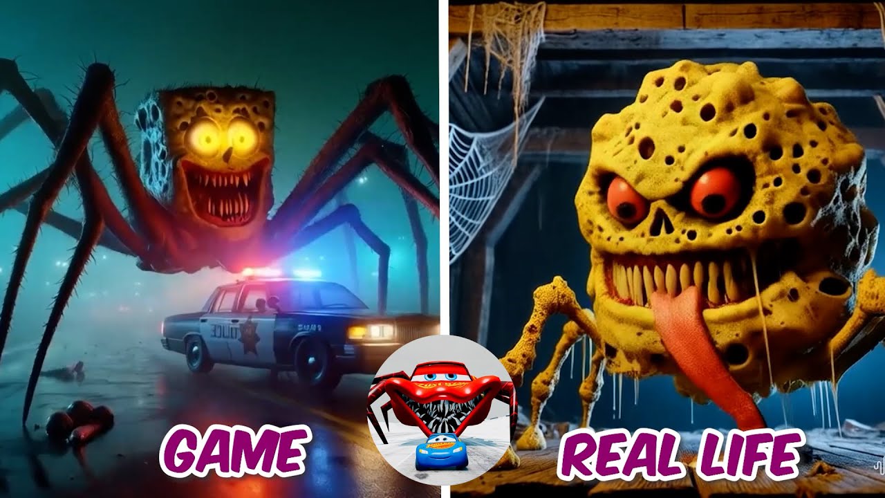SpongeBob Eater Monster In Real Life | All Eater Monster | Tiles Hop EDM Rush🎶