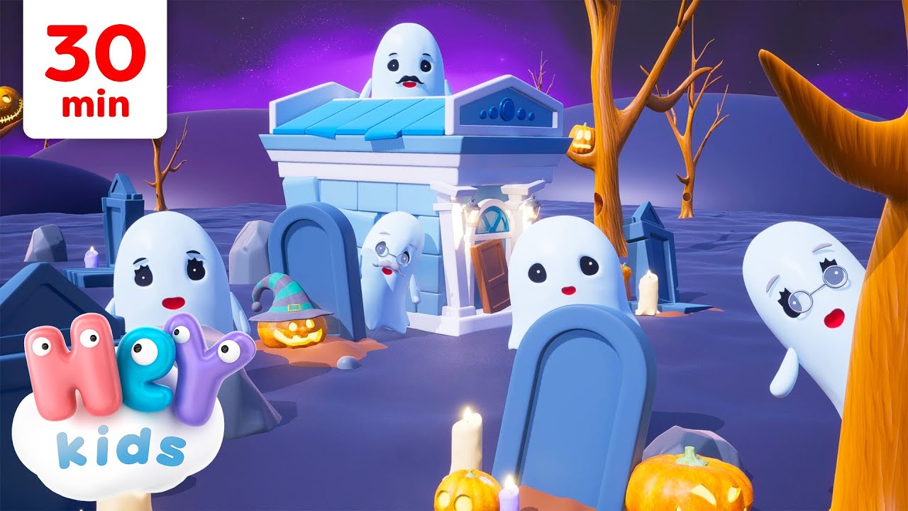 Baby Ghost 👻 | Baby Shark Halloween Song for Kids | HeyKids Nursery Rhymes