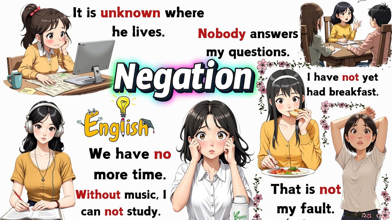 Improve Your English: Mastering Negation in Conversations 🗣️❌