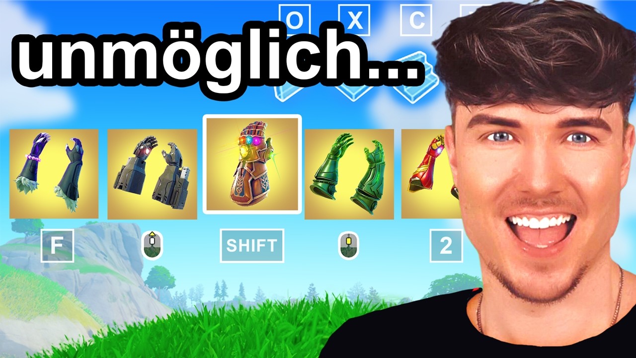 Ich habe mit ALLEN FORTNITE Handschuhen gewonnen!