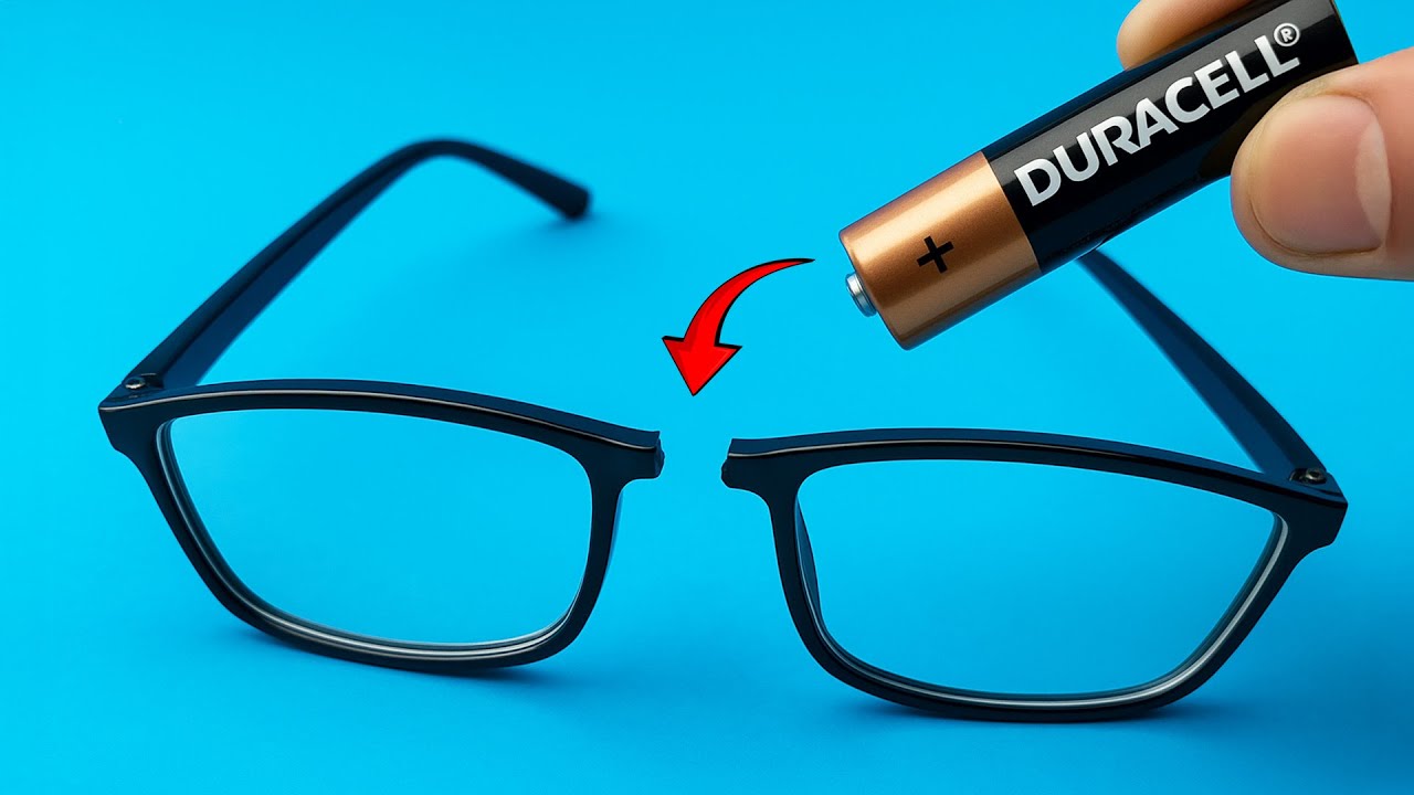 Оригинальный способ починить сломанные очки и вернуть им первозданный вид
