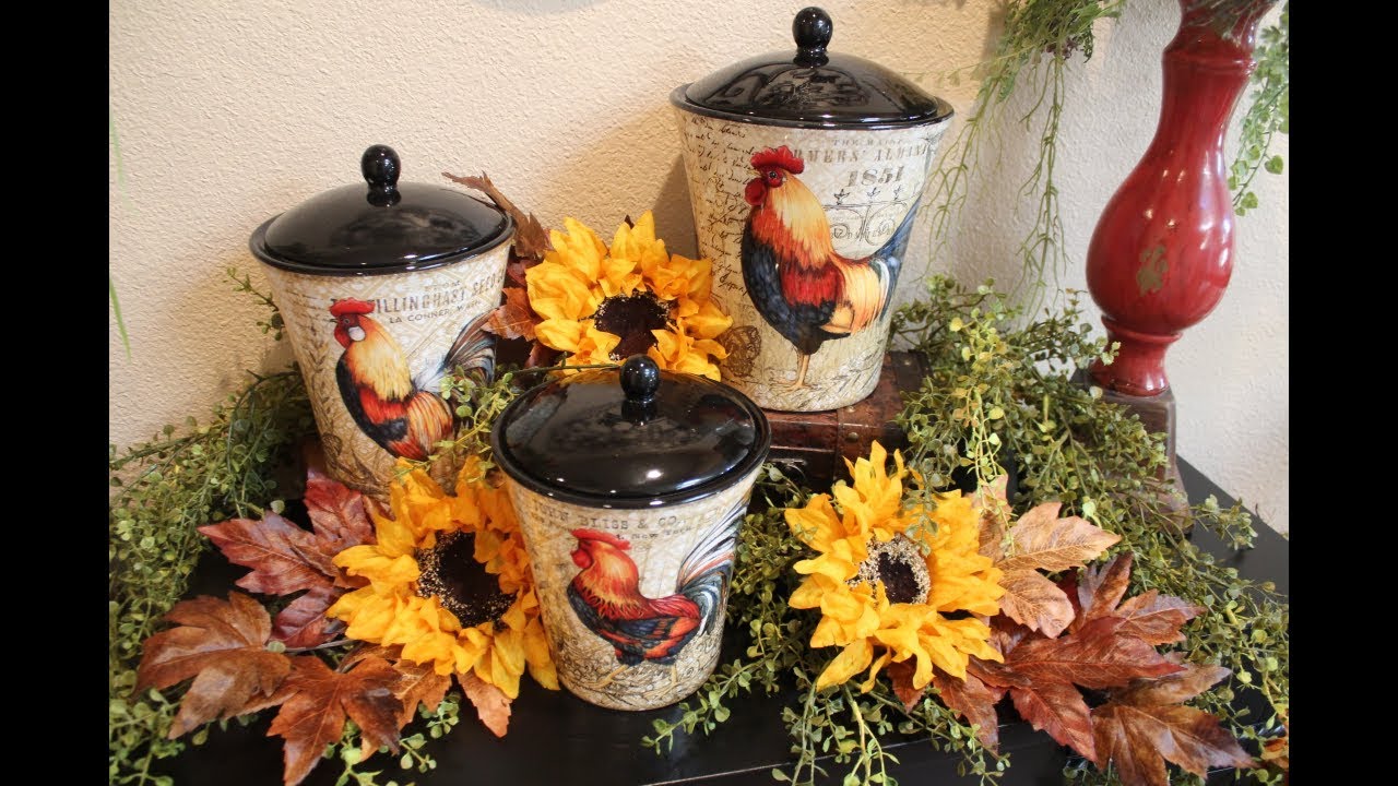 TUSCAN DECOR - EARLY FALL DECOR - ROOSTER DECOR