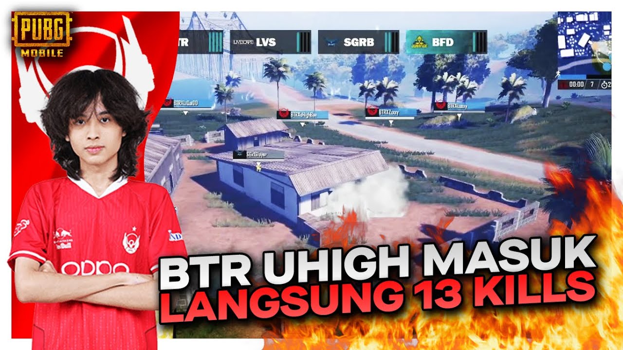 NGERI !! BTR UHIGH MASUK BIGETRON LANGSUNG MENGAMUK 13 KILLS - PUBG MOBILE INDONESIA