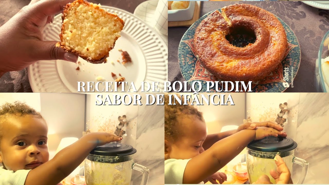 BOLO DE LIQUIDIFICADOR SEM LEITE E SEM FARINHA DE TRIGO MARJORIE RIBEIRO