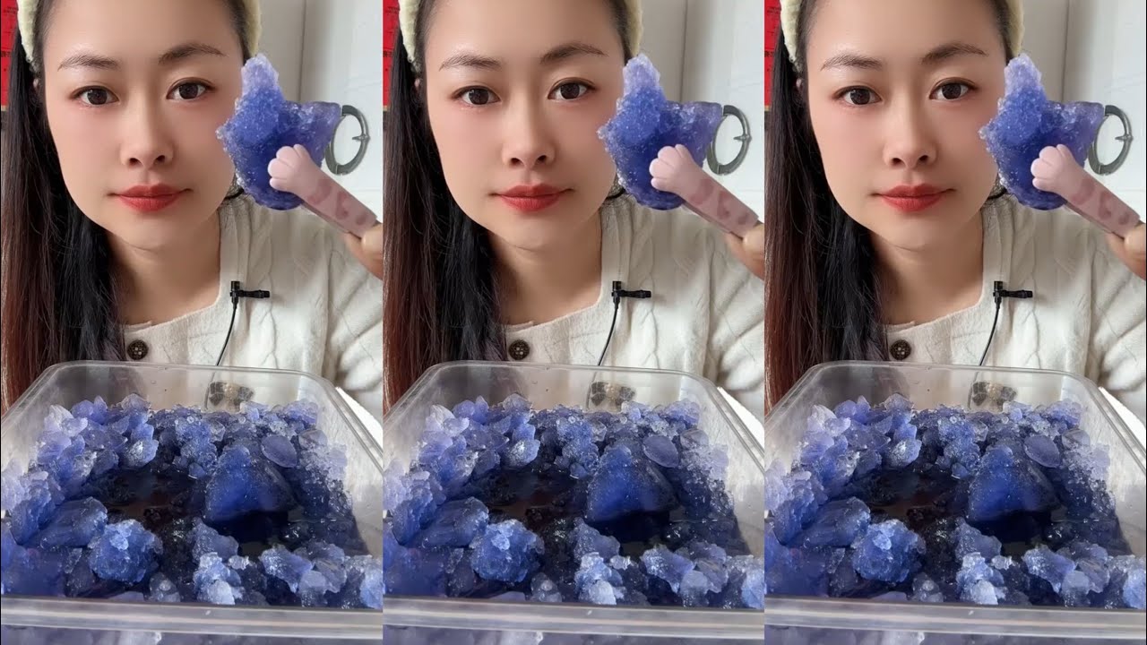 ASMR ICE EATING / ASMR MUKBANG ICE EATING SOUNDS FROM THE FROZEN WATER