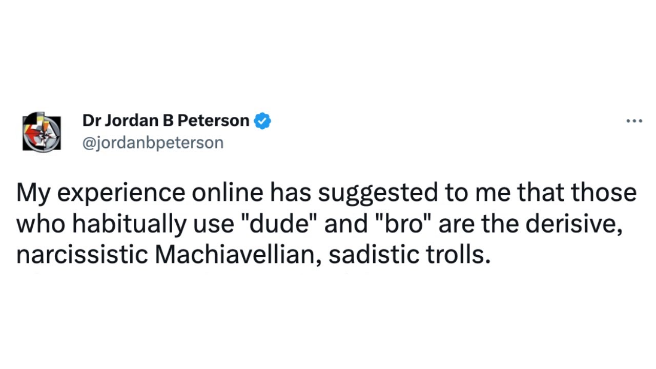 Jordan Peterson Doesn't Understand Stuff