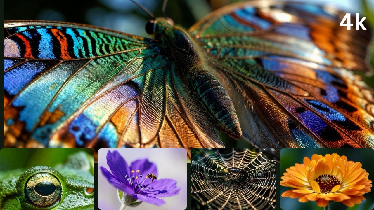 4K Macro Nature Relaxation | Hidden Beauty of Nature with Relaxing Piano Music 🌿🎹#4k 
