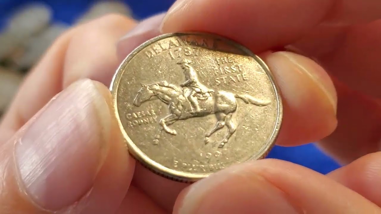1999 Delaware State Quarter Strikethrough Grease Error?