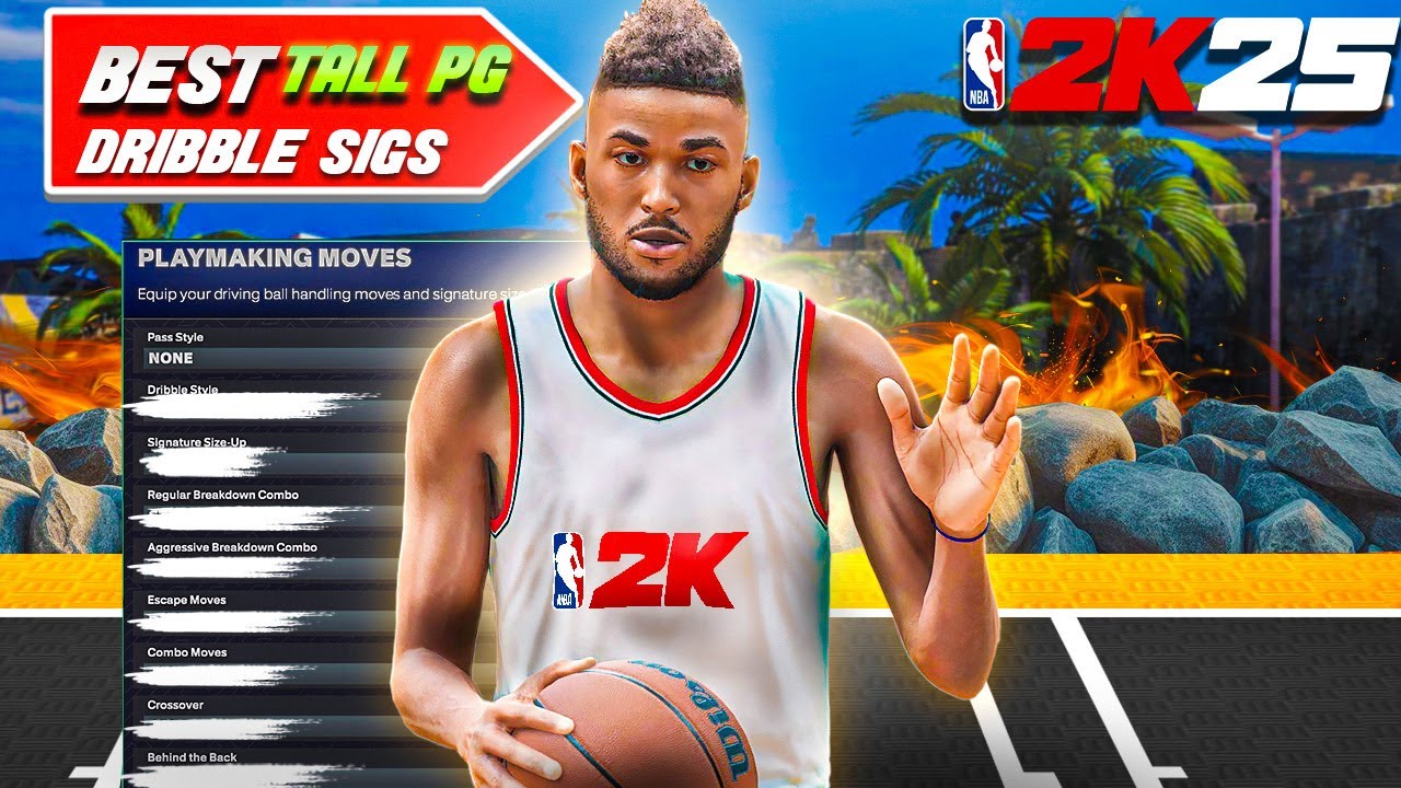 FASTEST DRIBBLE MOVES for TALL PGS😈.....NBA 2K25 best dribble moves