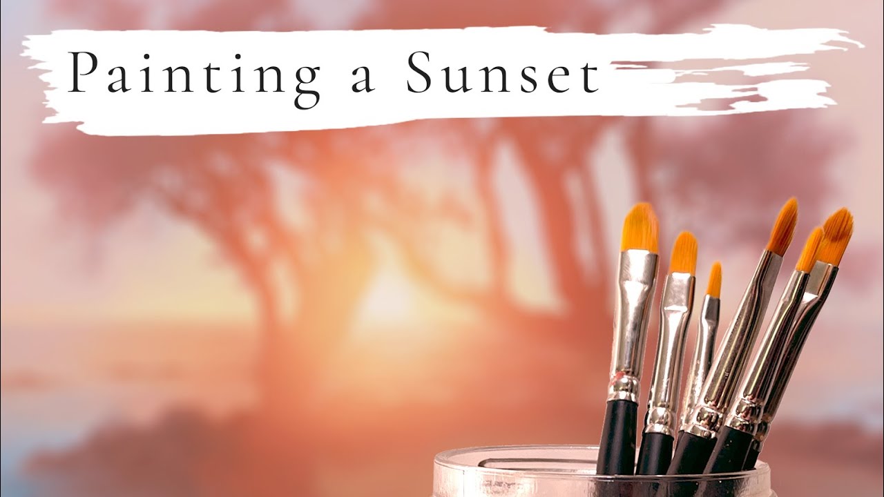 Hawaii Sunset Oil Painting Walkthrough