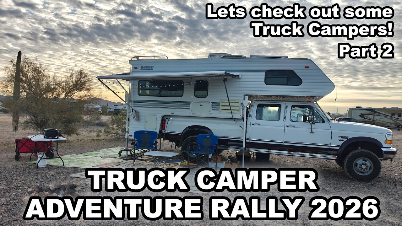 Pt 2 Truck Camper Adventure Rally - From wild DIY to factory BEAST'S! lets see some truck campers!