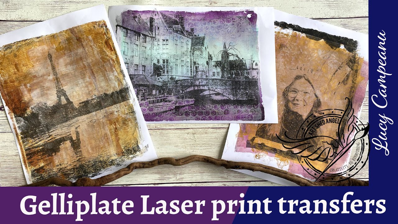 Gelliprint Laser print photo transfers with Lucy