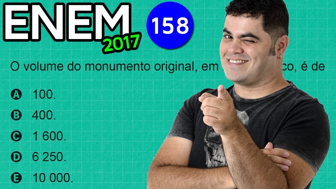 🔥 ENEM 2017 Matemática #23 👉 Escala Volumétrica com pegadinha e Dicas Matadoras