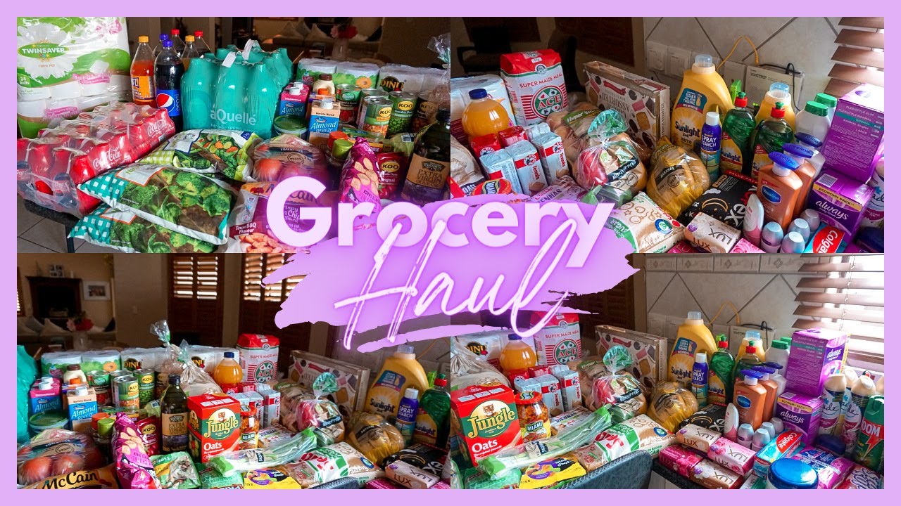 BIG Monthly Grocery Haul from Checkers ♡ Nicole Khumalo ♡ South African Youtuber