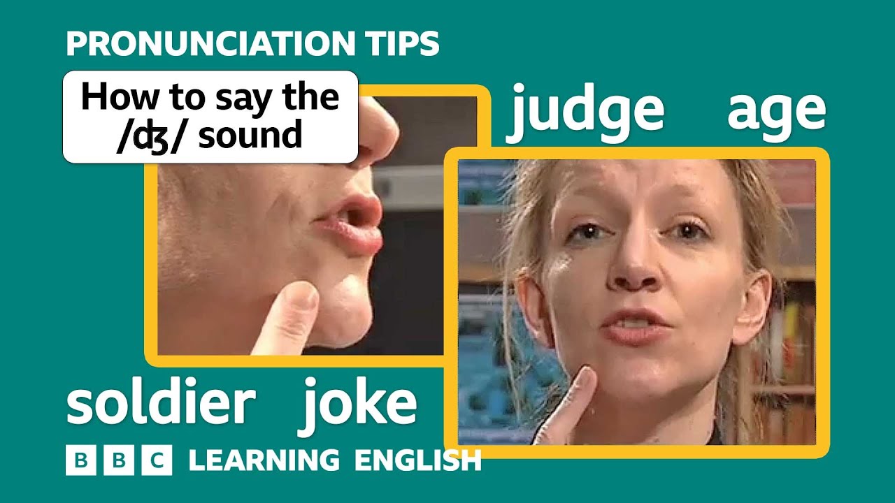 👄 Voiced consonant /dʒ/ in 'judge', 'age' and 'soldier' - English Pronunciation Tips
