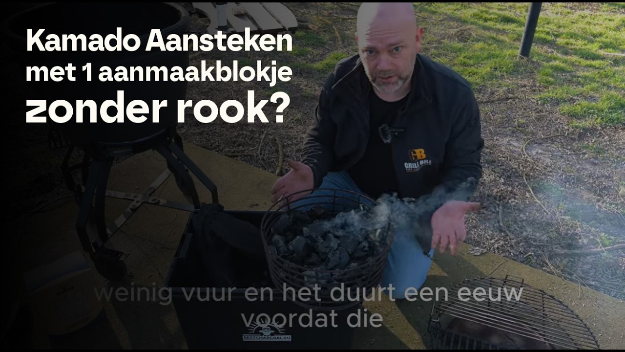 Hoe steek je houtskool aan in een Kamado? 🔥 | Stap-voor-stap uitleg