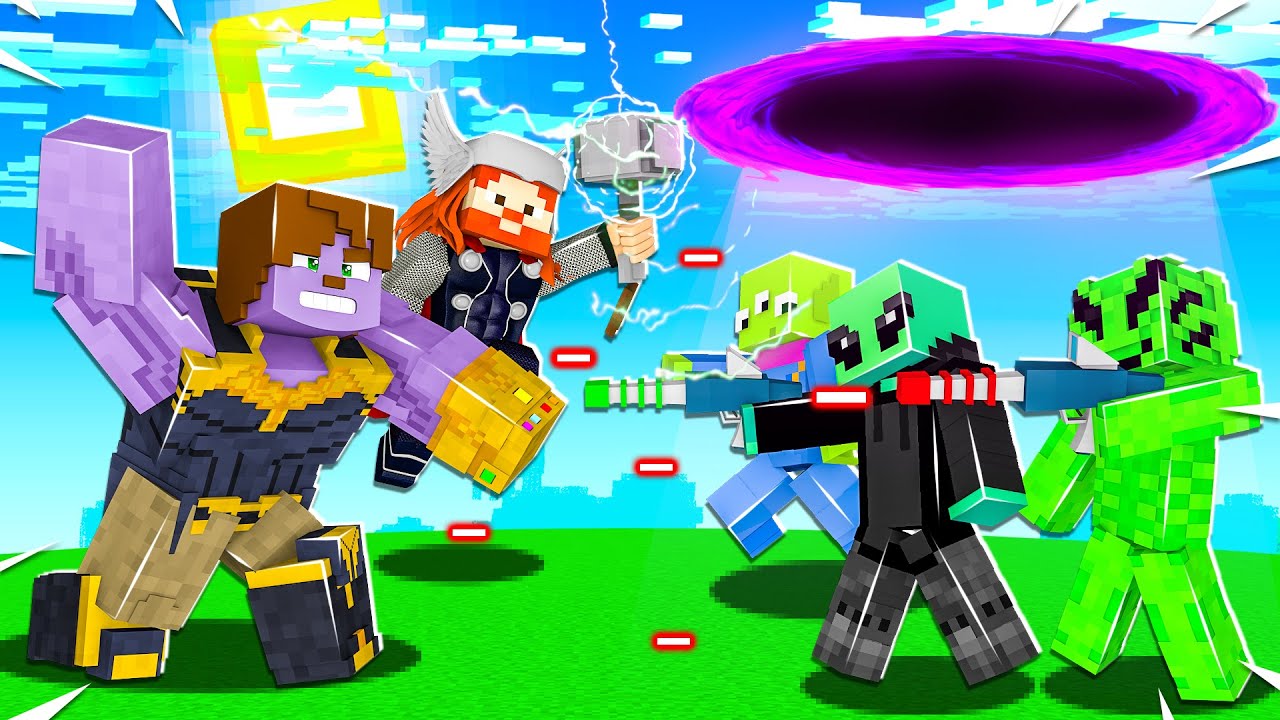 AVENGERS EKİBİ UZAYLILARLA SAVAŞIYOR #11 SONSUZCRAFT - Minecraft