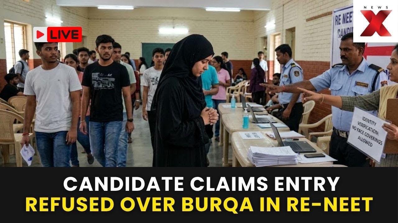 NEET Burqa Row Sparks Outrage After Candidate Alleges Entry Denial at Exam Centre | NewsX Live